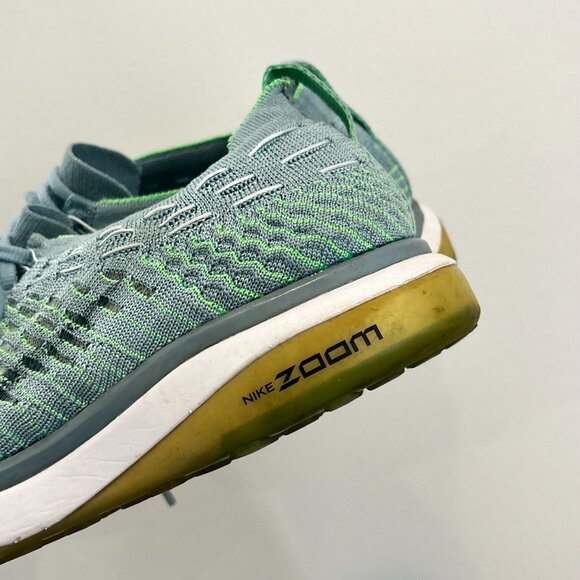 Nike Air Zoom Fearless Flyknit Mica Blue Green sneakers Shoes athletic Size 8 - Picture 3 of 14